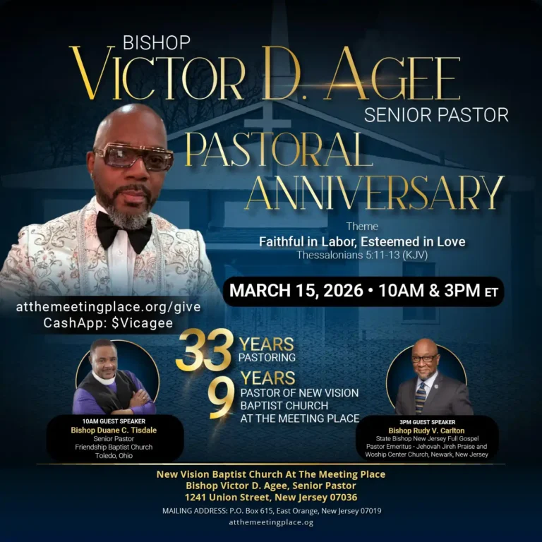 Home - New Vision Baptist Church 3 Bishop Agee Pastoral Anniversary