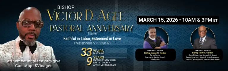 Bishop Victor D. Agee Pastoral Anniversary - New Vision Baptist Church